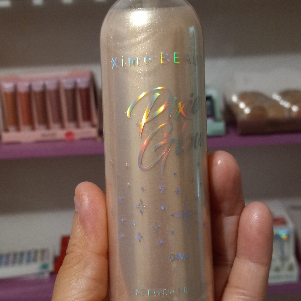 Glitter oil spray